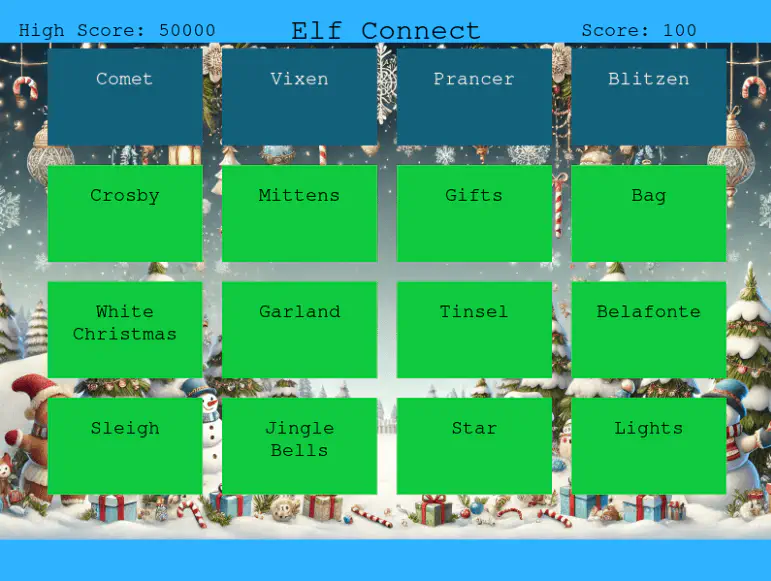 Elf Connect Correct Row