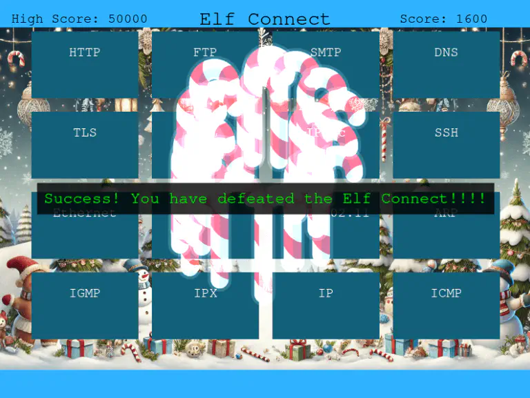 Elf Connect Success Screen