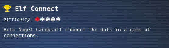 Elf Connect Objective