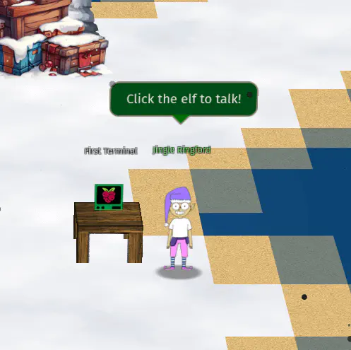 Jingle Ringford on the beach