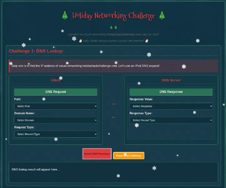 Challenge page