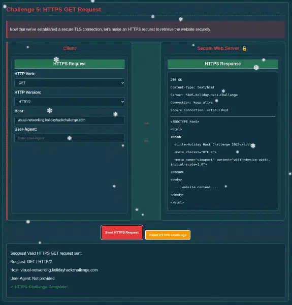 HTTPS GET Request Challenge Complete