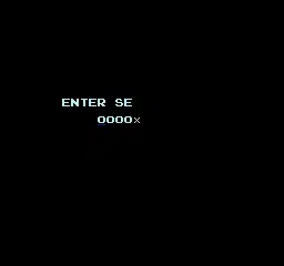 Invalid input screen